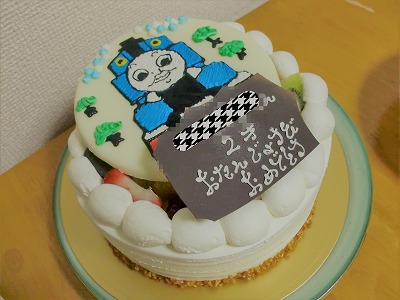 機関車トーマス誕生日ケーキ